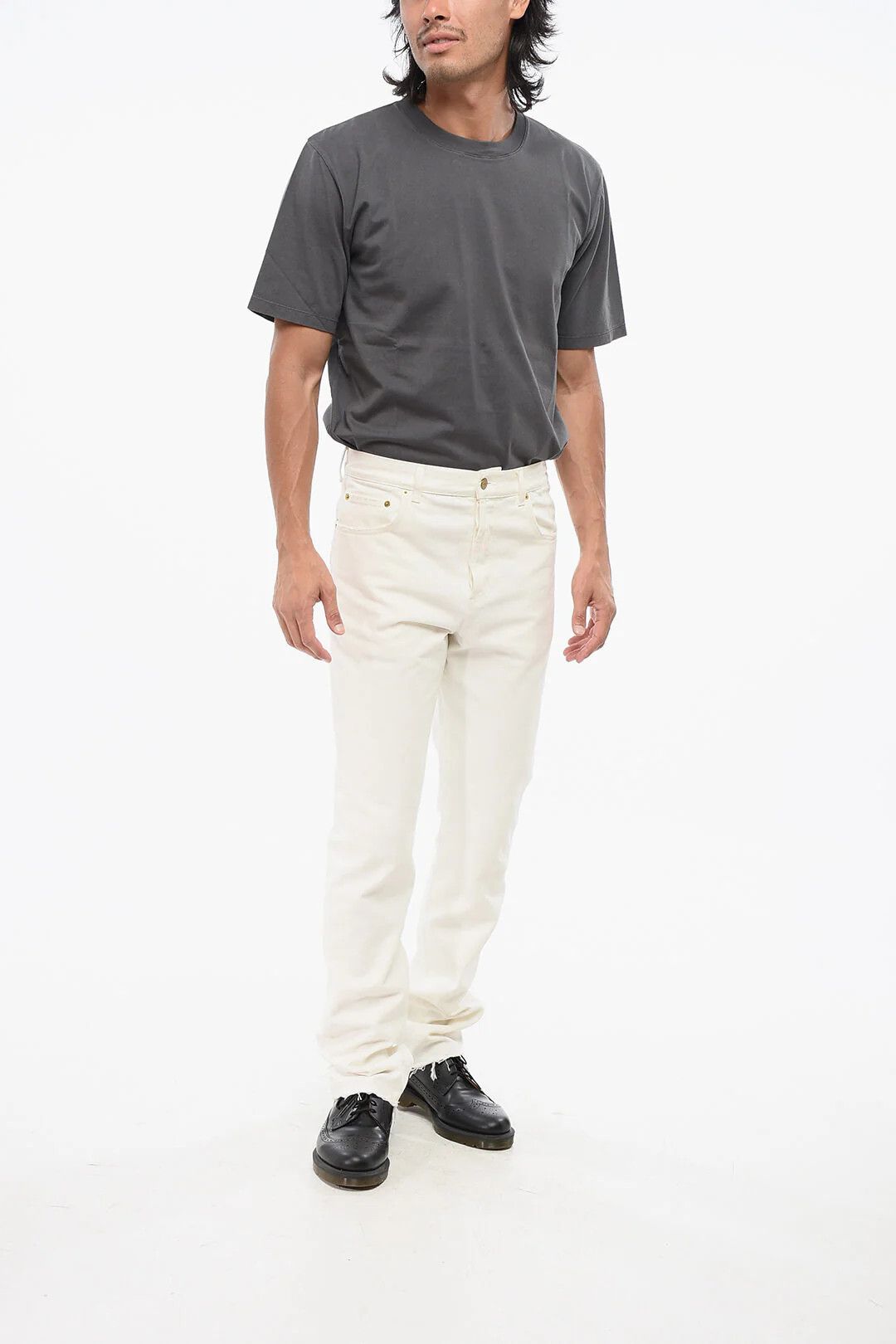 Gucci og1mm0426 Solid-Color Jeans in White Size US 29 - 4 Thumbnail