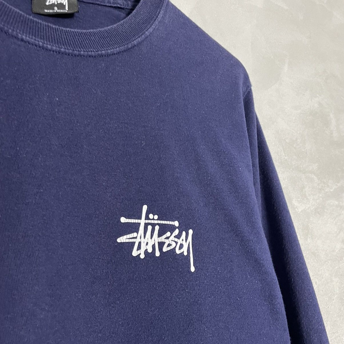 Stussy Stussy Mens Basic Logo Long Sleeve tee Size US S / EU 44-46 / 1 - 5 Thumbnail