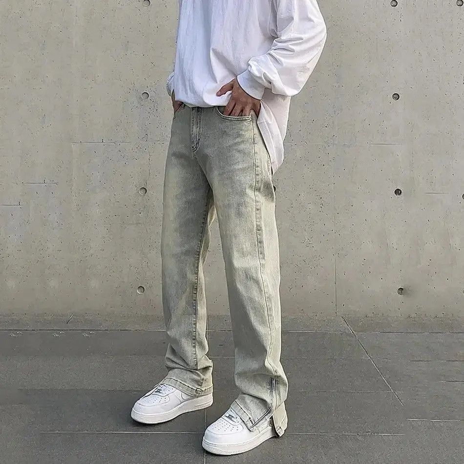 Japanese Brand Streetwear retro y2k jeans distressed plain trousers 90’s Size US 30 / EU 46 - 5 Thumbnail