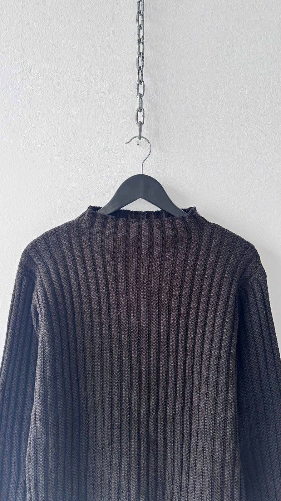Other Vtg Italian Ribbed Knit Sweater L Brown Wool Blend Gorpcore Size US L / EU 52-54 / 3 - 5 Thumbnail