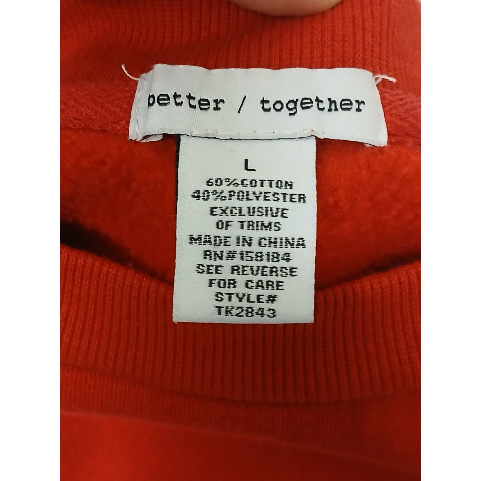 & Other Stories Better Together Red Chicago Illinois Pullover Sweatshirt Size L / US 10 / IT 46 - 11 Thumbnail