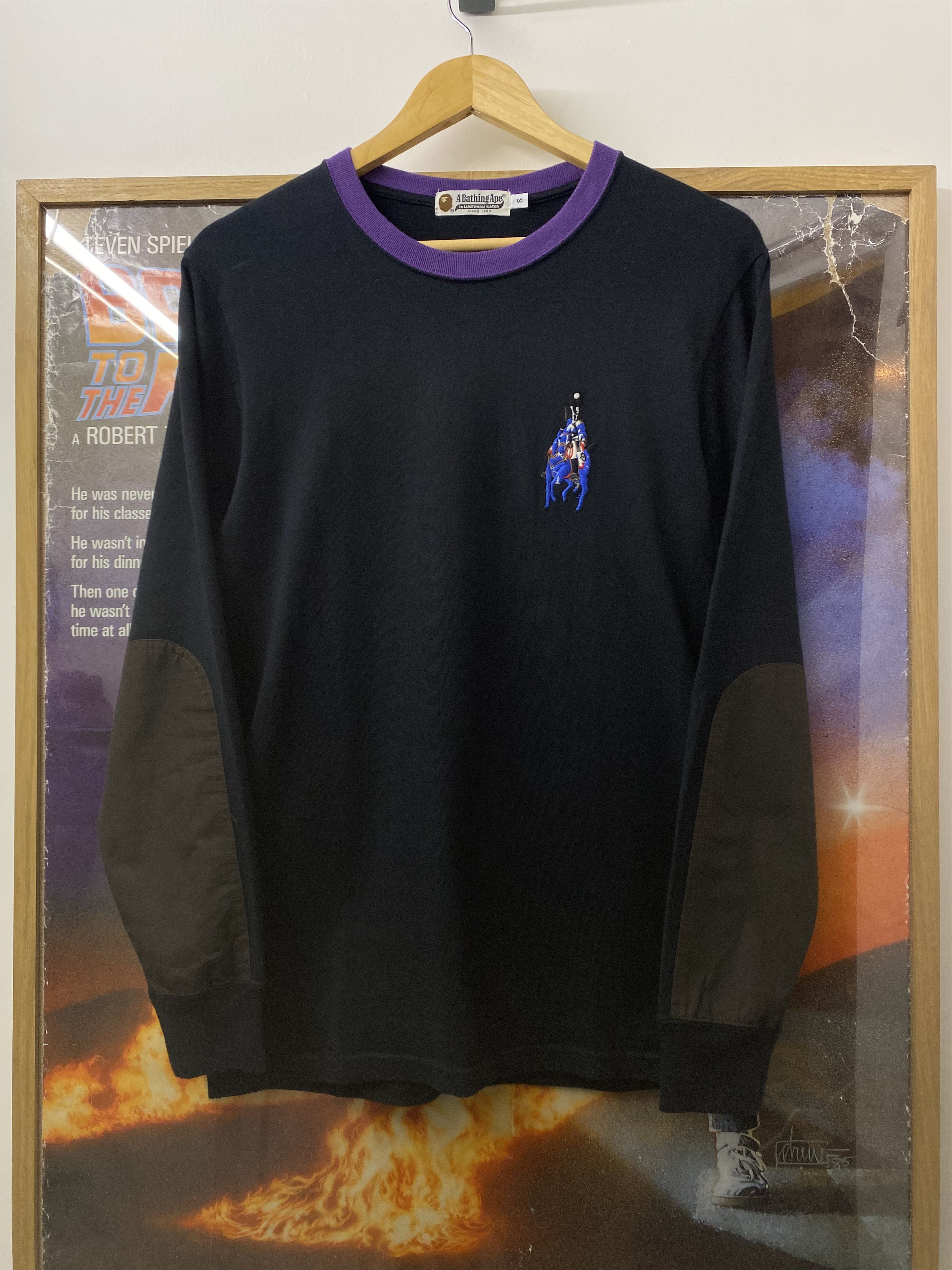 Bape 10s Bape Polo Ralph Lauren Parody Long Sleeve T Shirt Size US S / EU 44-46 / 1 - 1 Thumbnail