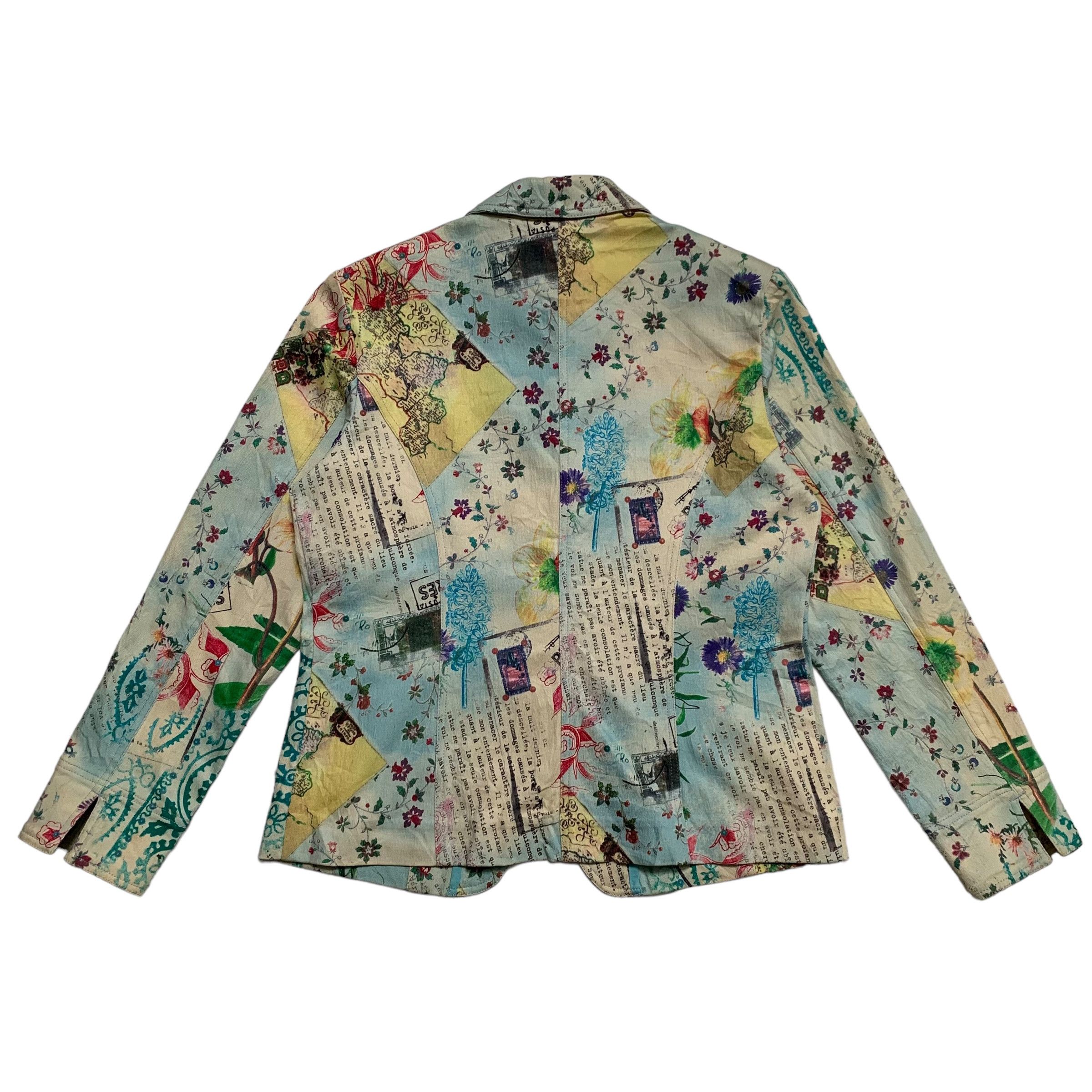 Kansai Yamamoto Kansai Bis Flower Design Multicolor Jacket Size M / US 6-8 / IT 42-44 - 6 Thumbnail