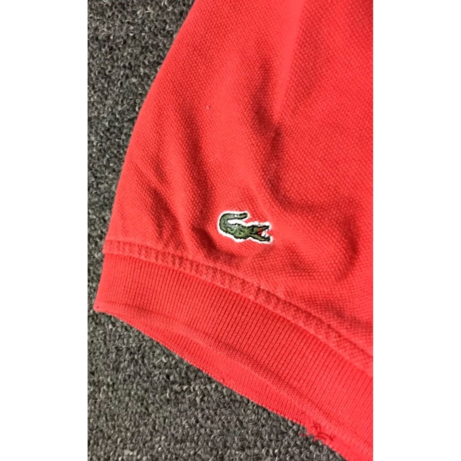 Lacoste VINTAGE Lacoste Polo Shirt Womens Polo Shirt Red 7 XL Nautical 80s 90s USA Alligator Logo Sailing Beach Classic Sports USA Ladies Polo Shirt Red Size M / US 6-8 / IT 42-44 - 3 Thumbnail