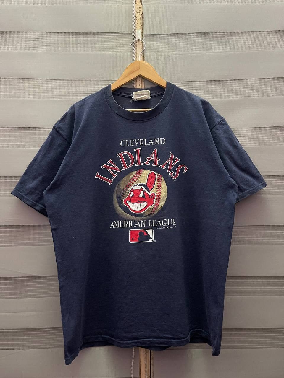 Chalk Line VTG 90s MLB Cleveland Indians American League Tees Size US L / EU 52-54 / 3 - 1 Thumbnail