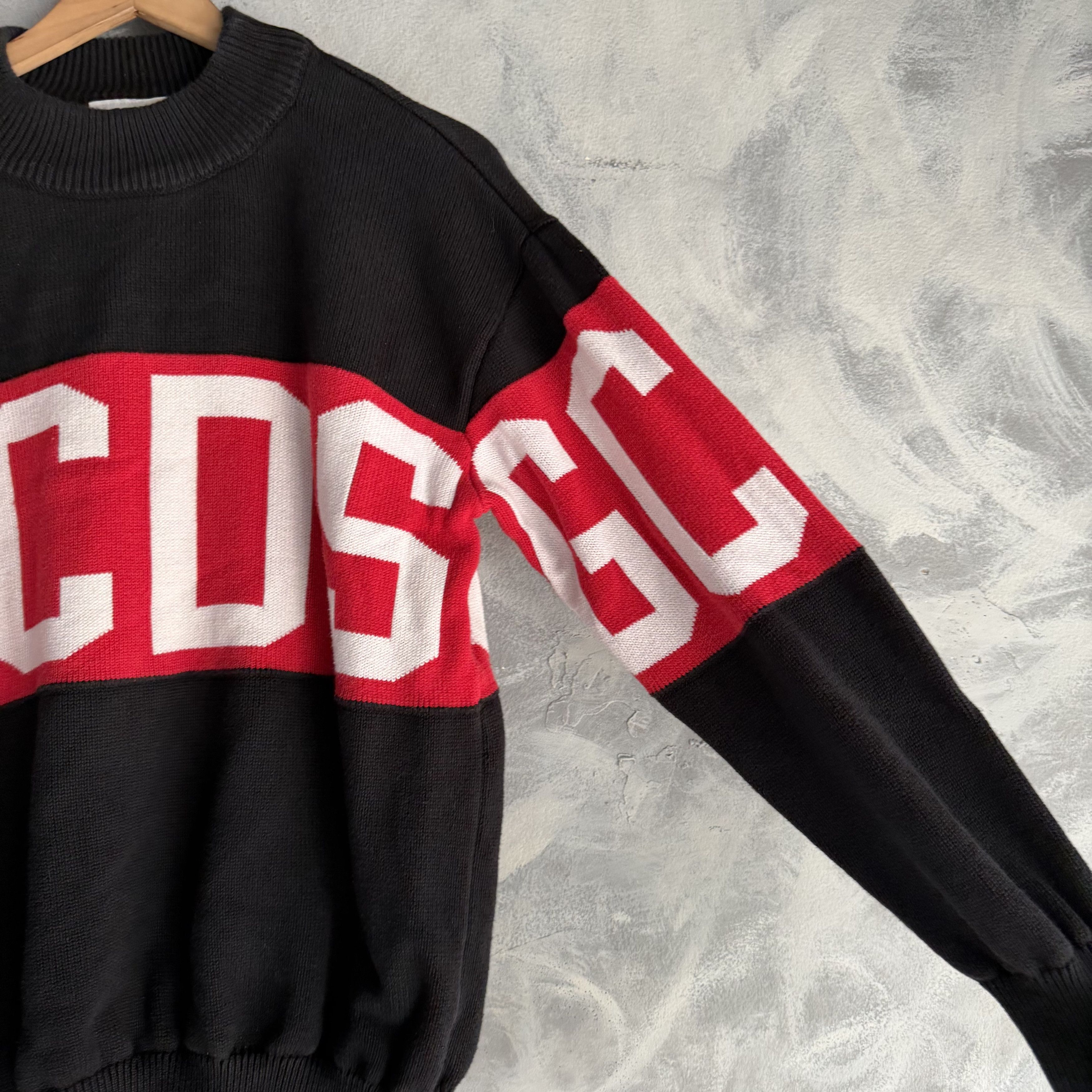 GCDS GCDS Logo Band Knit Sweater Mens Merino Wool Blend Size US M / EU 48-50 / 2 - 4 Thumbnail