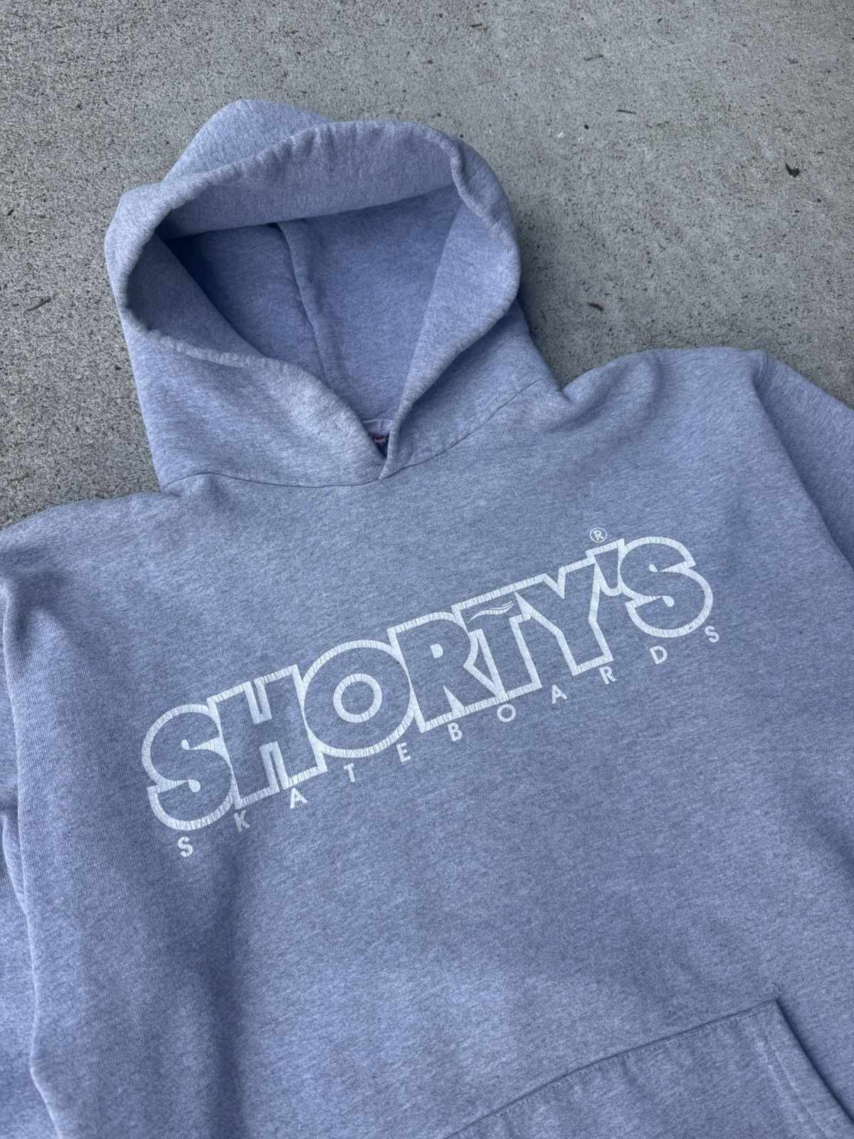 M Vintage 90’s Shortys Skate Hoodie in Gray, Men's — image 2 of 5