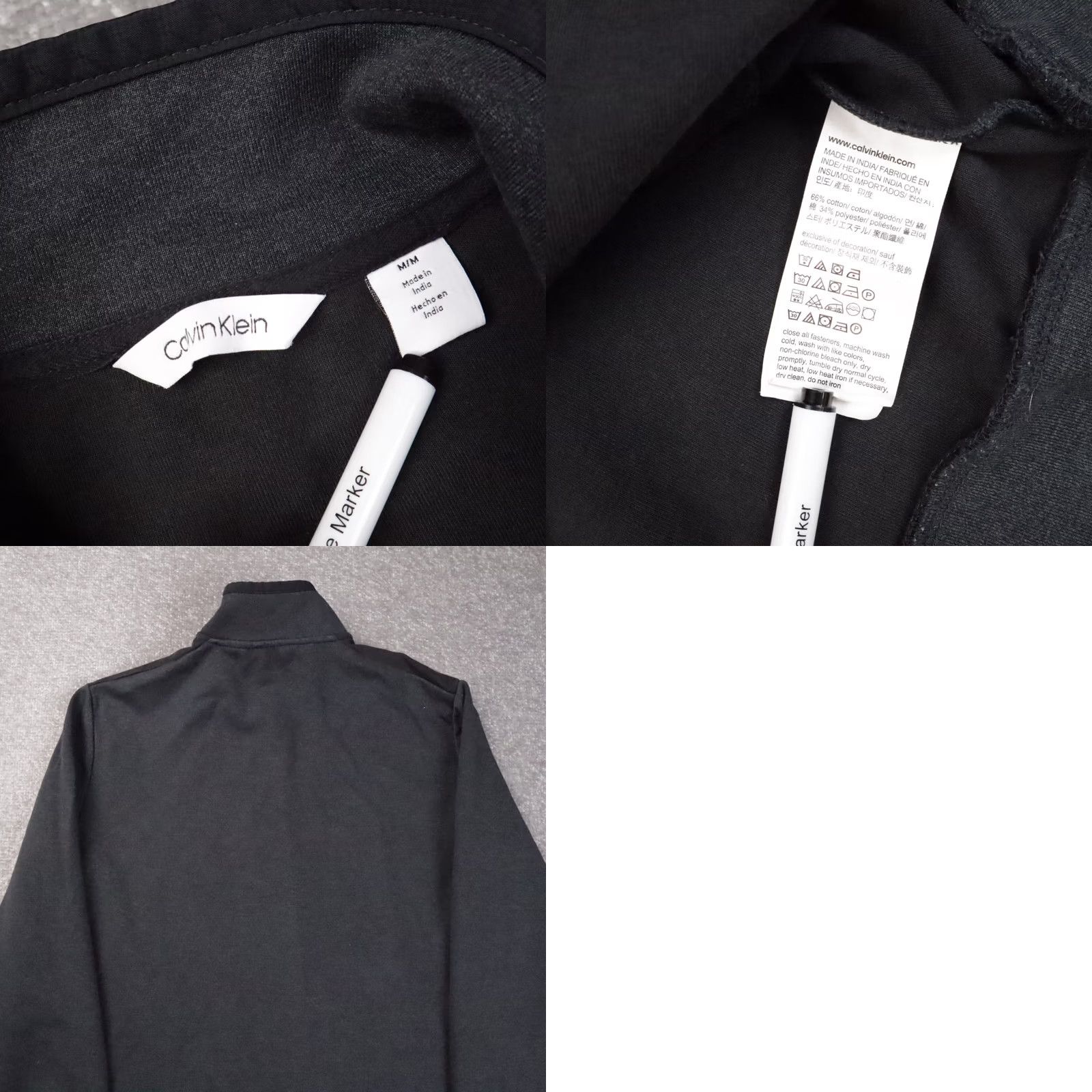 Calvin Klein Calvin Klein Gray Medium Full Zip Pocket Jacket Mens Size US M / EU 48-50 / 2 - 8 Thumbnail