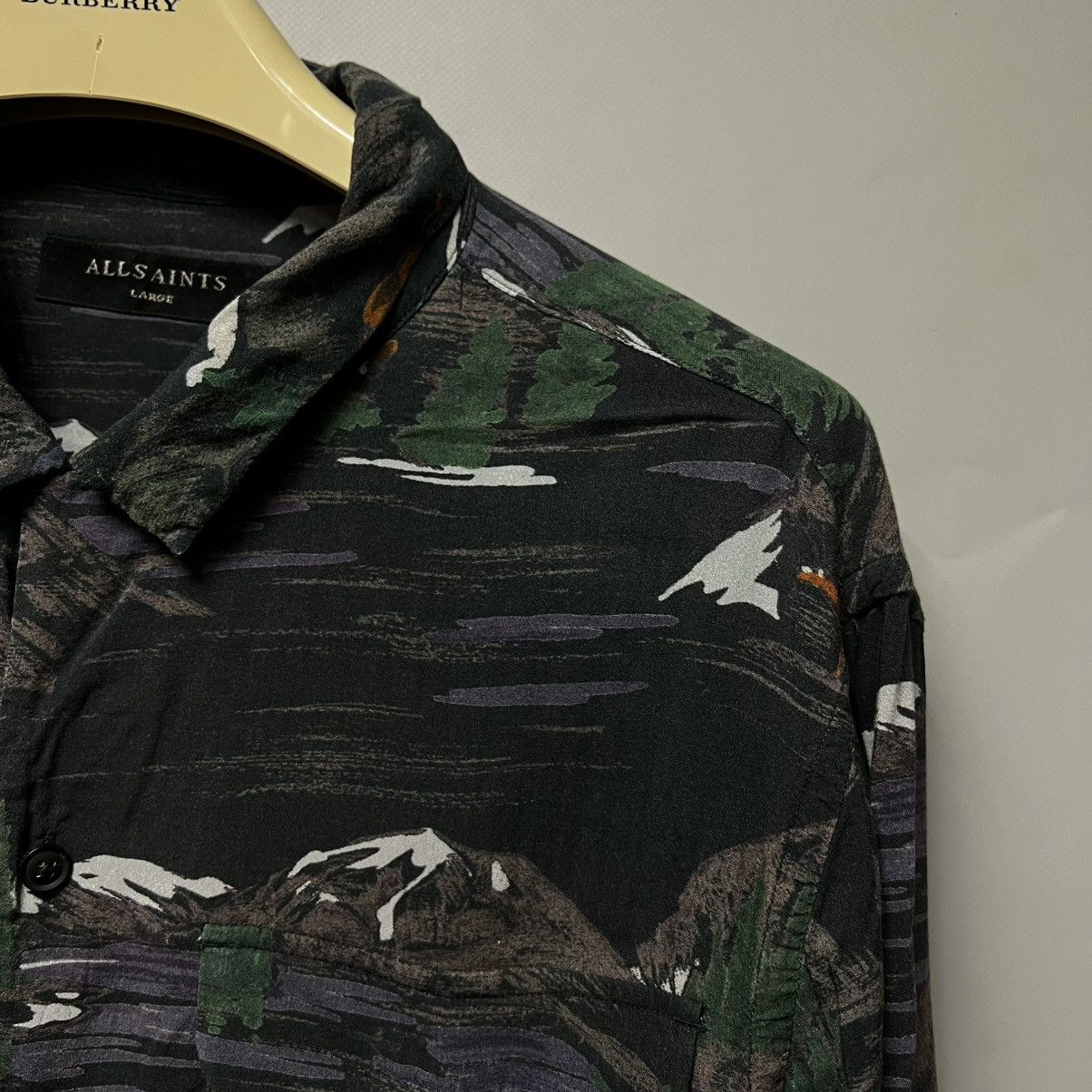 Allsaints Allsaints Redfern Landscape Poplin Shirt Outdoor Long Sleeve Size US L / EU 52-54 / 3 - 4 Thumbnail