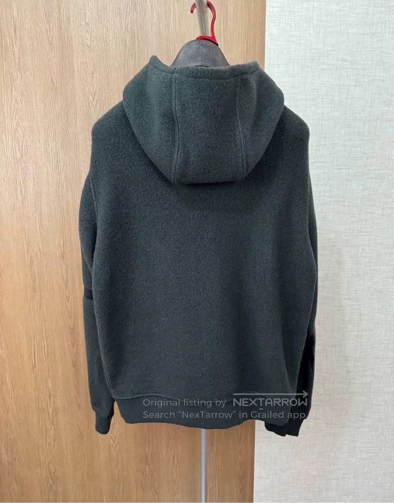 Hermes Thick Wool Hooded Jacket