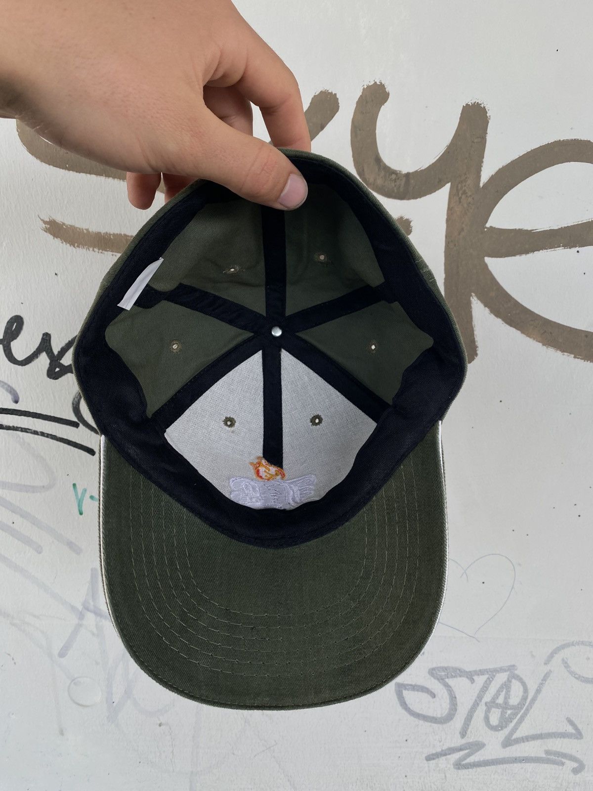 Designer × Vintage Vintage Johnny Blaze Y2K Skate Embroidered Logo Cap Size ONE SIZE - 6 Thumbnail