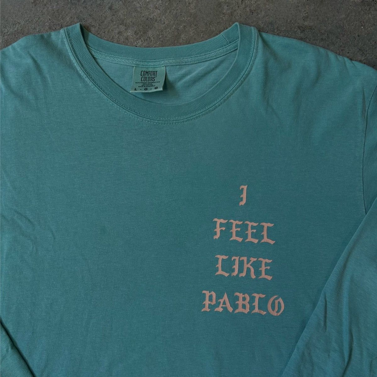 Kanye West TLOP 2016 Los Angeles I Feel Like Pablo L/S Teal T-Shirt Size US L / EU 52-54 / 3 - 3 Thumbnail