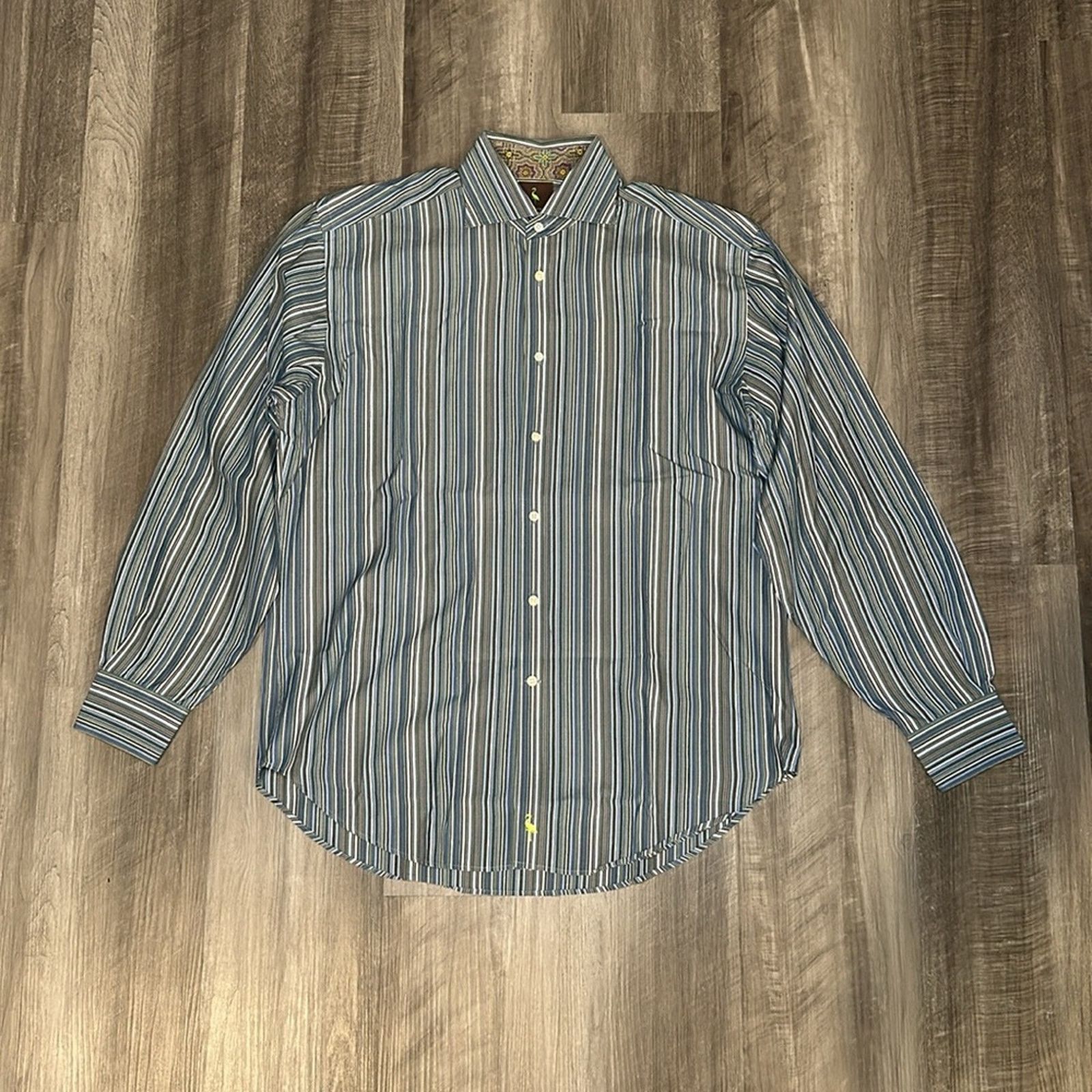 Tailorbyrd Tailorbyrd Striped Long Staple 2-Ply Yarn Long Sleeve - Med Size US M / EU 48-50 / 2 - 2 Thumbnail