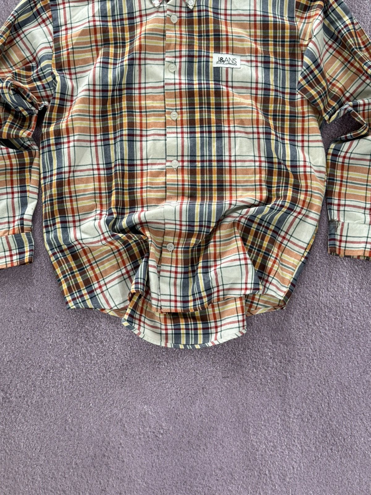 Dolce & Gabbana Dolce & Gabbana Jeans Check Design 00s Button Up Shirt Size US M / EU 48-50 / 2 - 3 Thumbnail