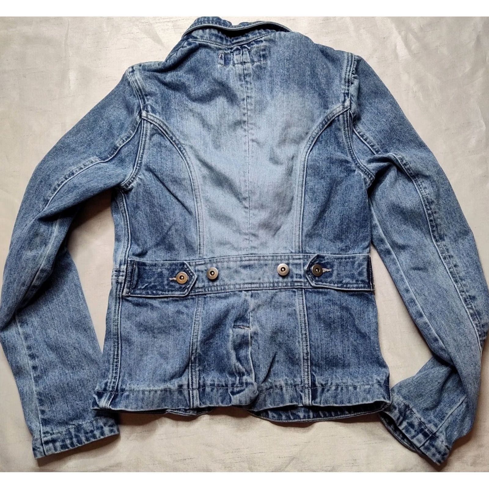 Mossimo MOSSISSUE BY MOSSIMO Women Small Denim Blue Jean Jacket Shirt Adults S Blue Denim Jacket Mossimo Jeans Jacket Womens Small Denim Blue Jean Jacket Size 28" / US 6 / IT 42 - 3 Thumbnail