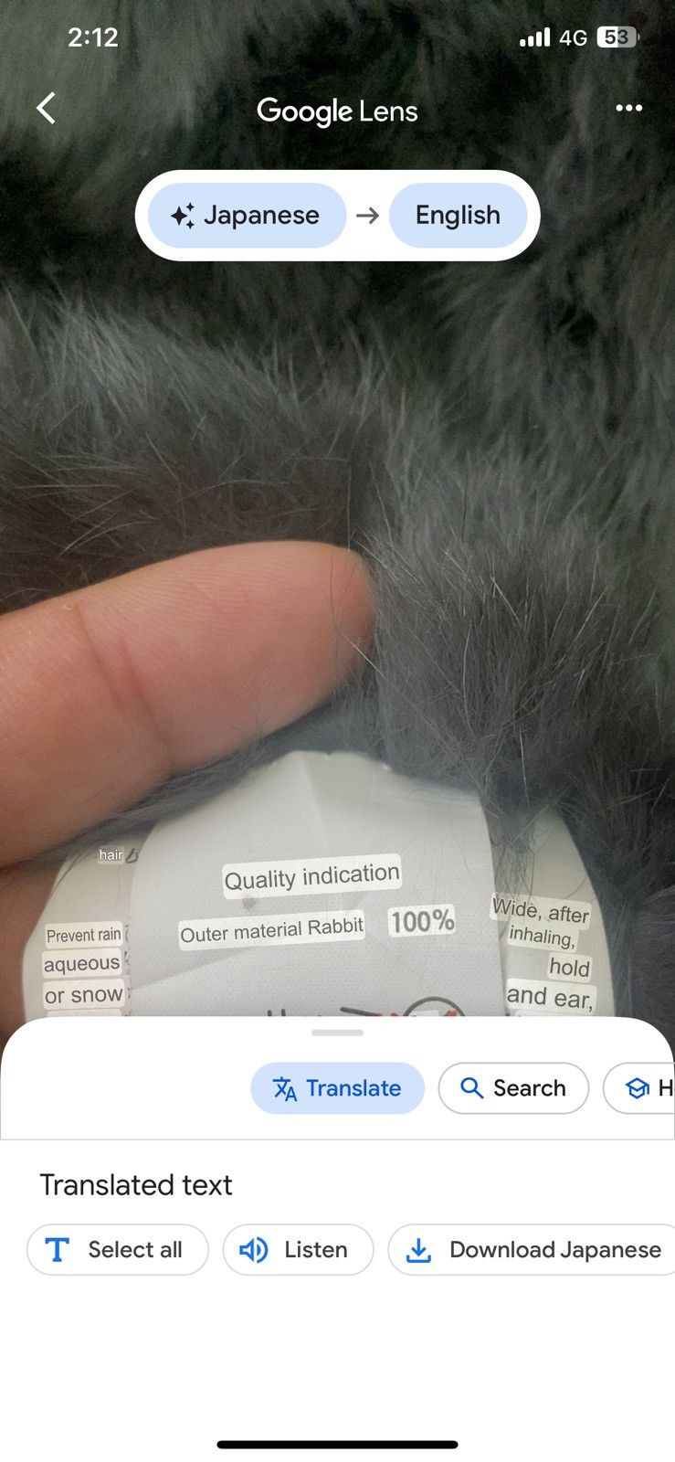 If Six Was Nine × Japanese Brand × Le Grande Bleu (L.G.B.) Japan Oricraf Rabbit Fur leather jacket Size US L / EU 52-54 / 3 - 19 Thumbnail