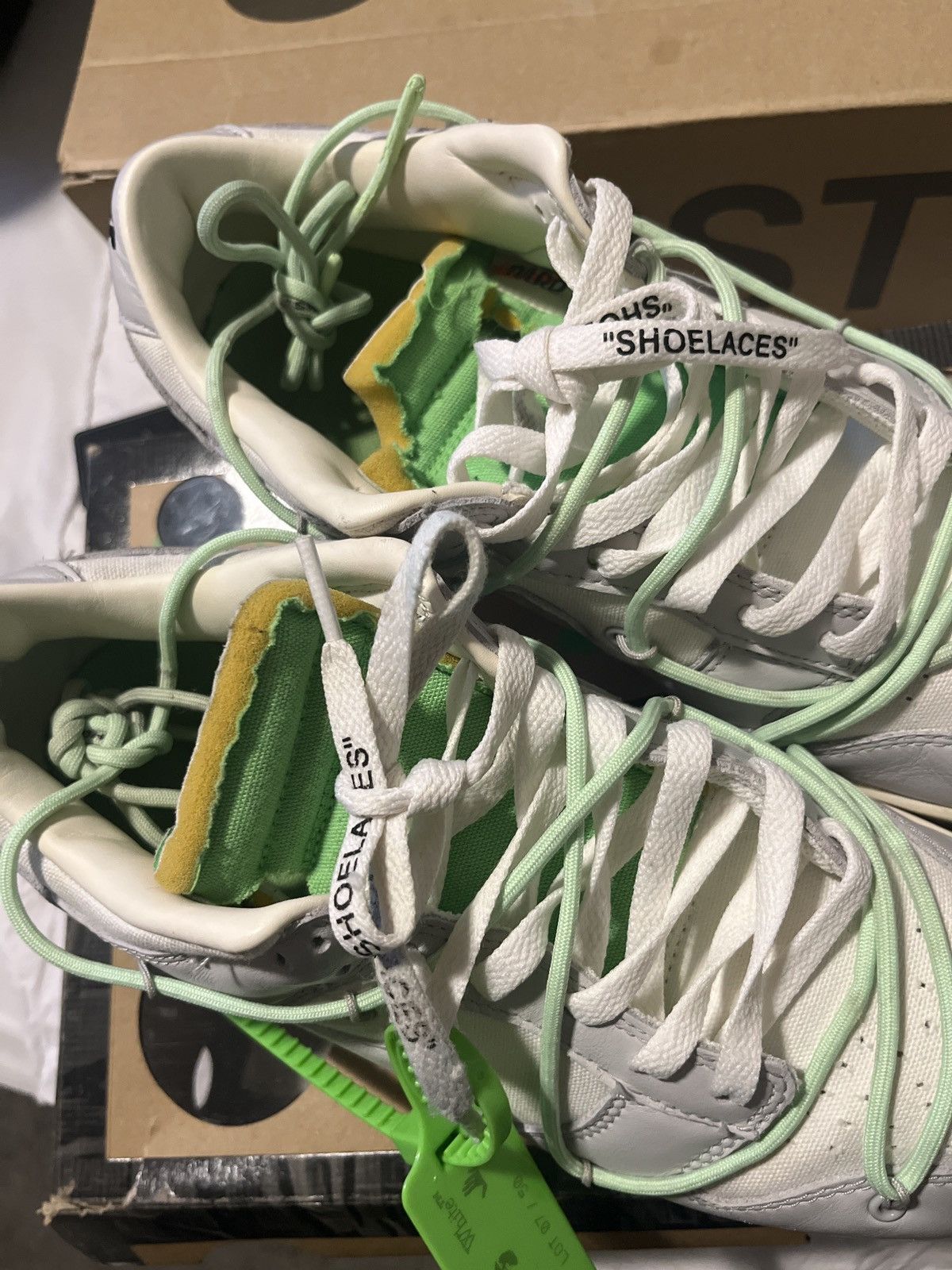 Nike × Off-White Nike Dunk Low A lot 7 Size US 10.5 / EU 43-44 - 11 Thumbnail