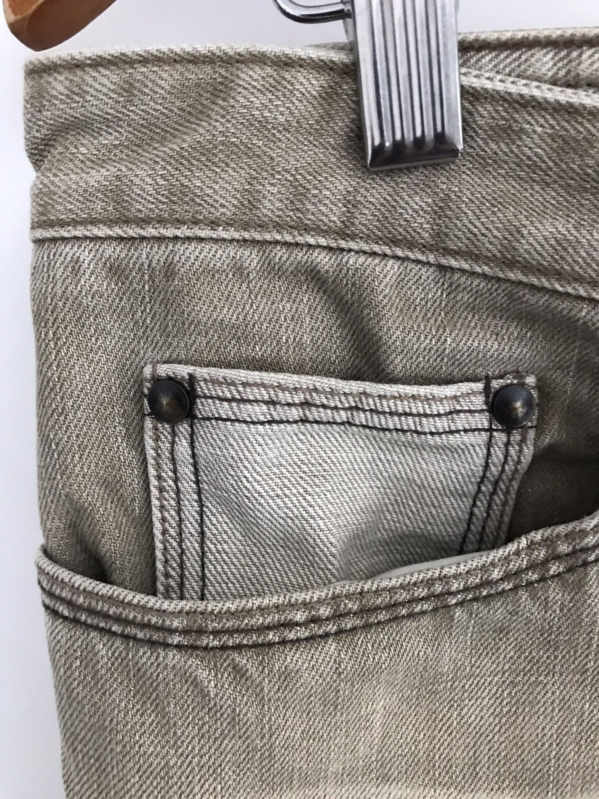 JUN MEN Japanese Designer JUNMEN Triple Stitches Denim Jeans Size US 33 - 17 Thumbnail