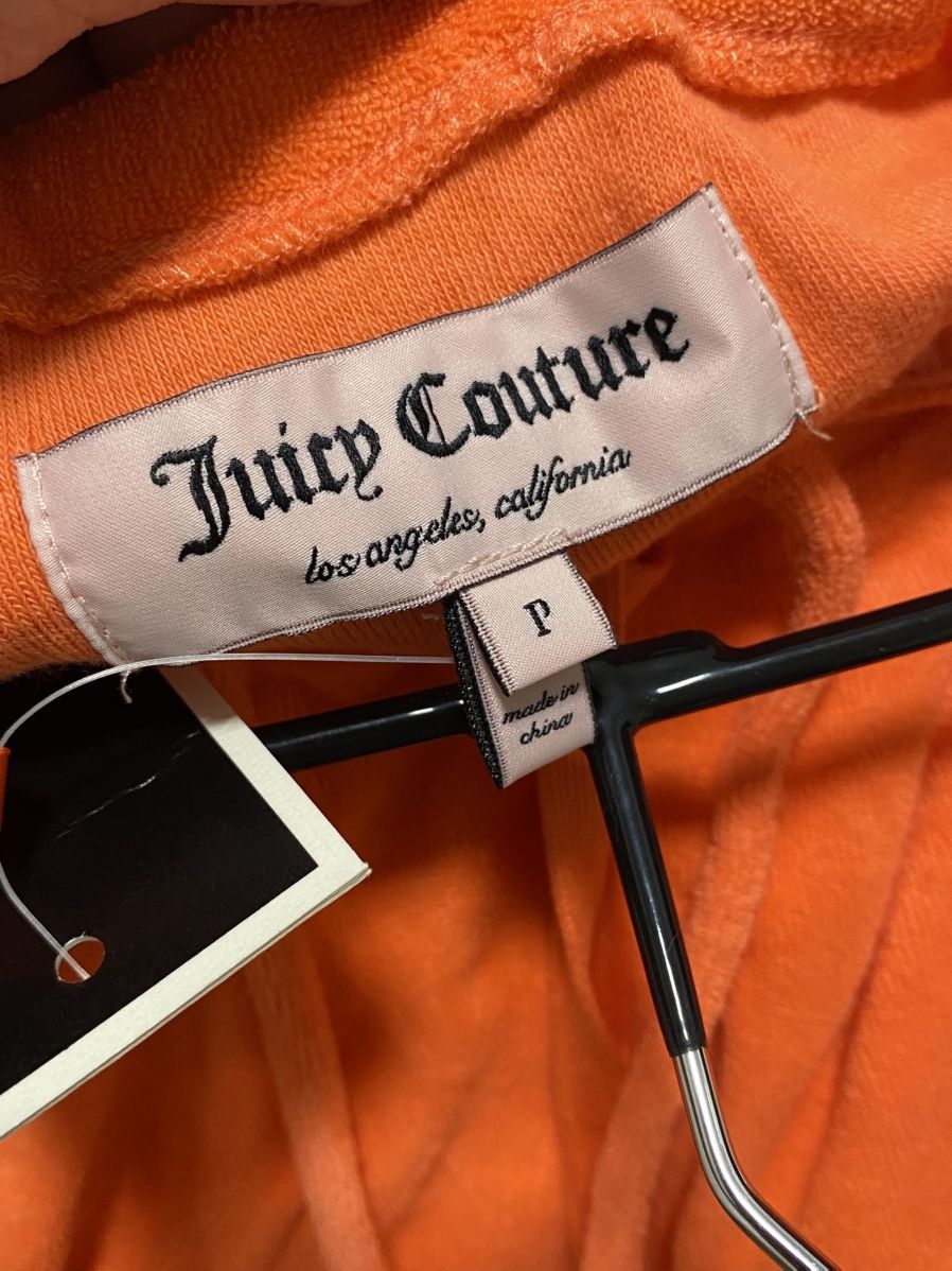 Juicy Couture Juicy Couture Safety Orange Halter Top Terry Size: petite S Size S / US 4 / IT 40 - 3 Thumbnail