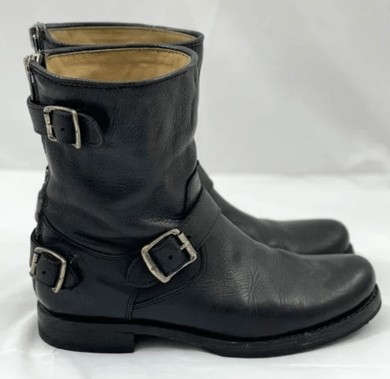 Frye Veronica Back Zip Short Moto Boots Size US 8 / IT 38 - 2 Thumbnail
