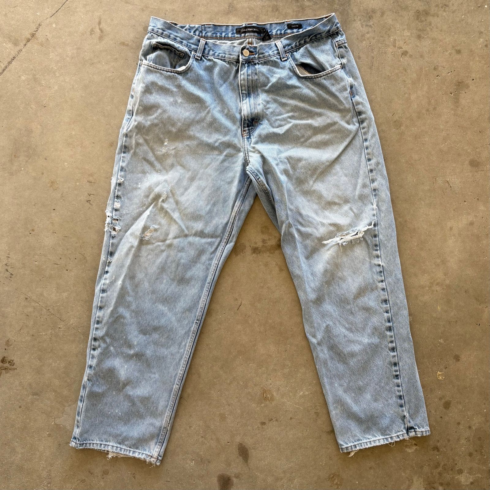 Calvin Klein Calvin Klein Stone Washed Denim Size US 40 / EU 56 - 1 Thumbnail