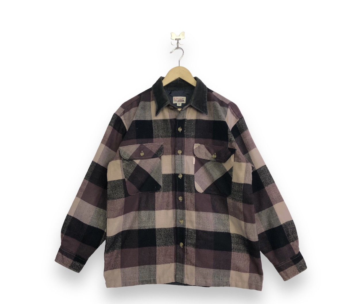 Budweiser × Vintage Vintage Budweiser switch collar check wool jacket Size US M / EU 48-50 / 2 - 2 Thumbnail