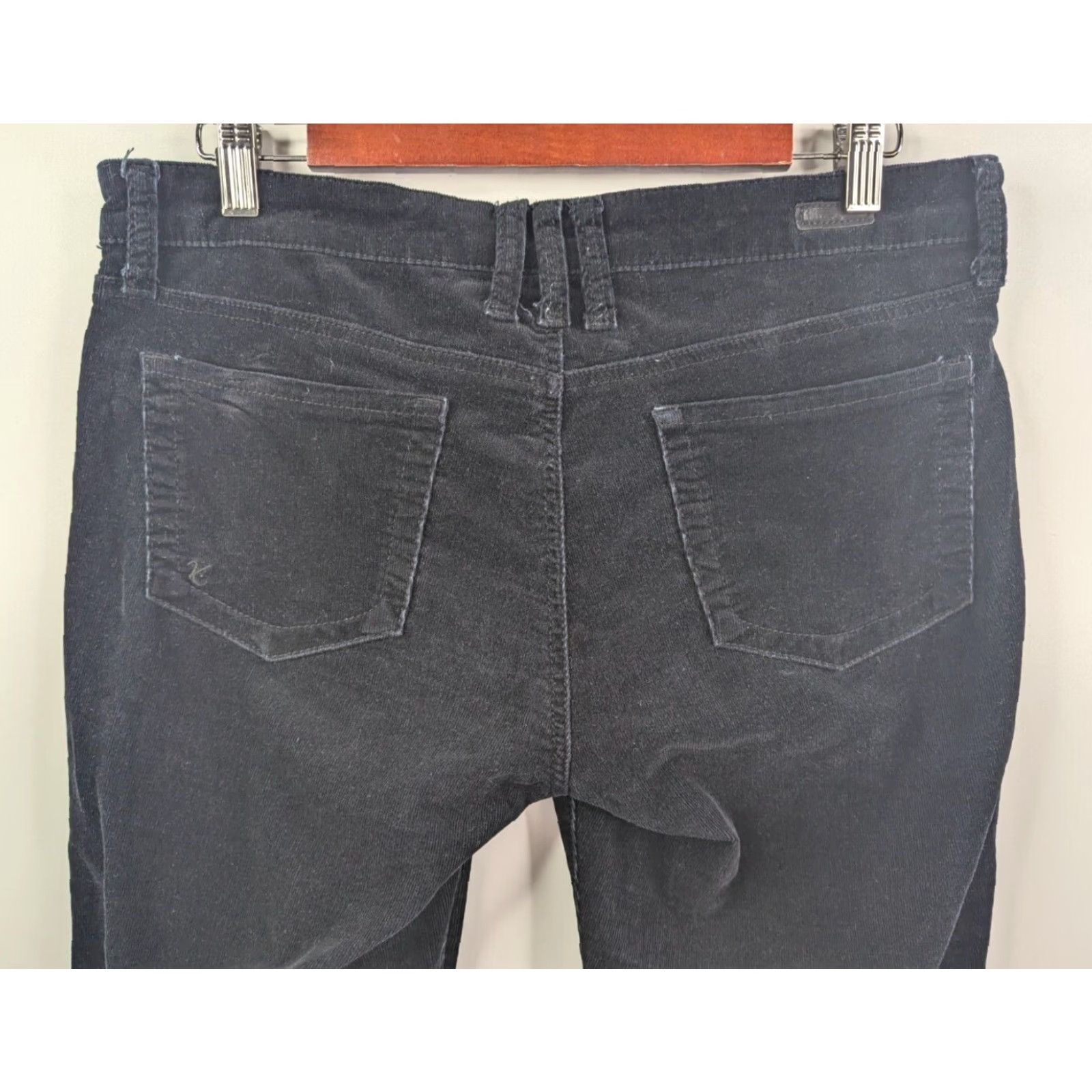 Vintage KUT from the Kloth Women's Pants Diana Skinny Corduroy Black 8 Knit Corduroy Stretch Pockets 5-Pocket Size 30" / US 8 / IT 44 - 4 Thumbnail