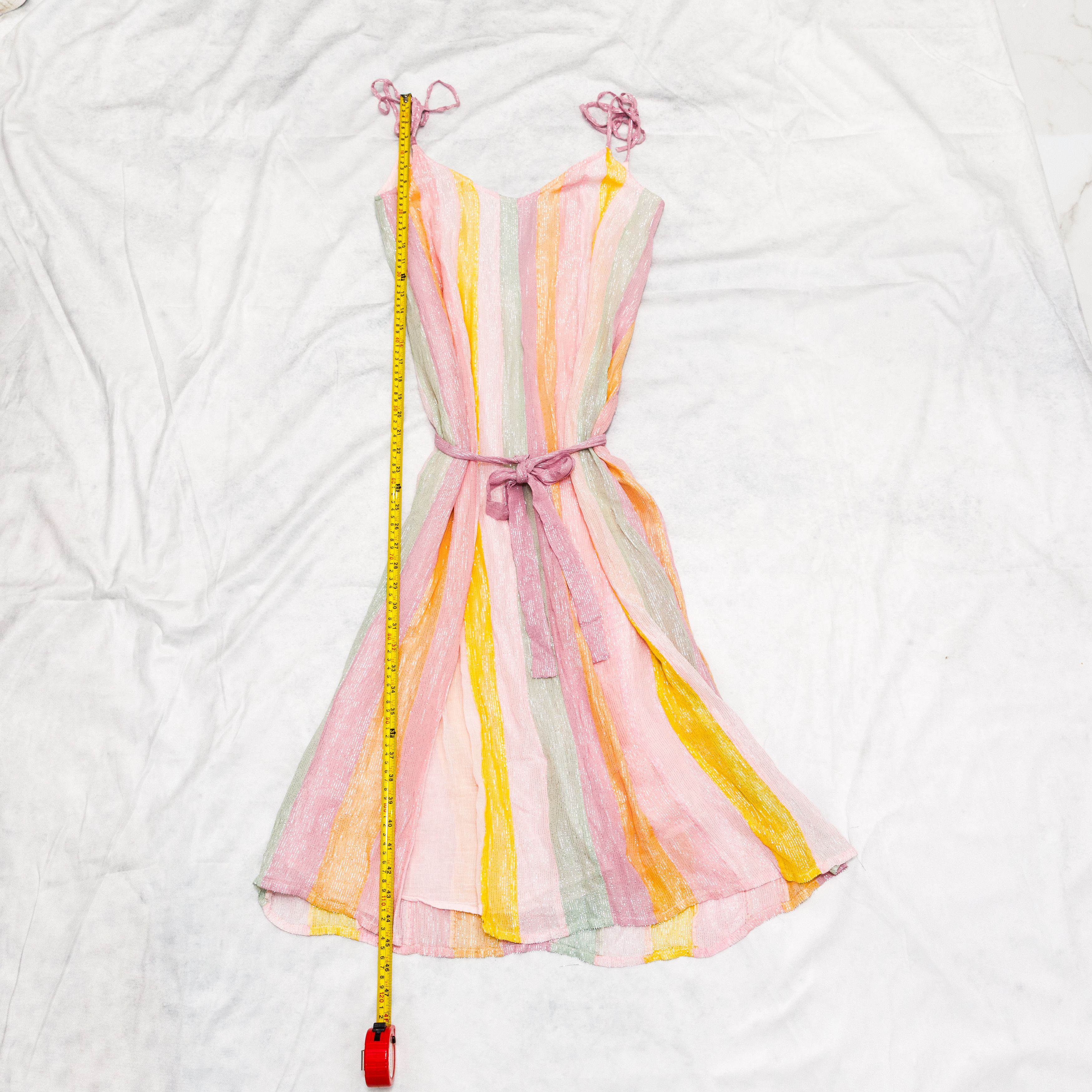 Other Sundress Cary Marbella Rainbow Pastel Dress Long XS/S Size S / US 4 / IT 40 - 5 Thumbnail
