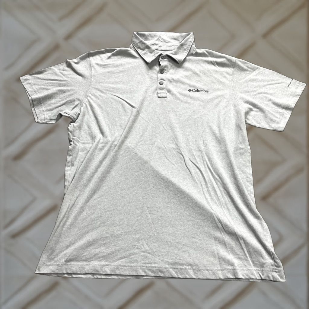 Vintage Columbia Polo Shirt Mens Large Gray Short Sleeve Collared Omni Wick Outdoor Golf Shirt Size US L / EU 52-54 / 3 - 1 Thumbnail