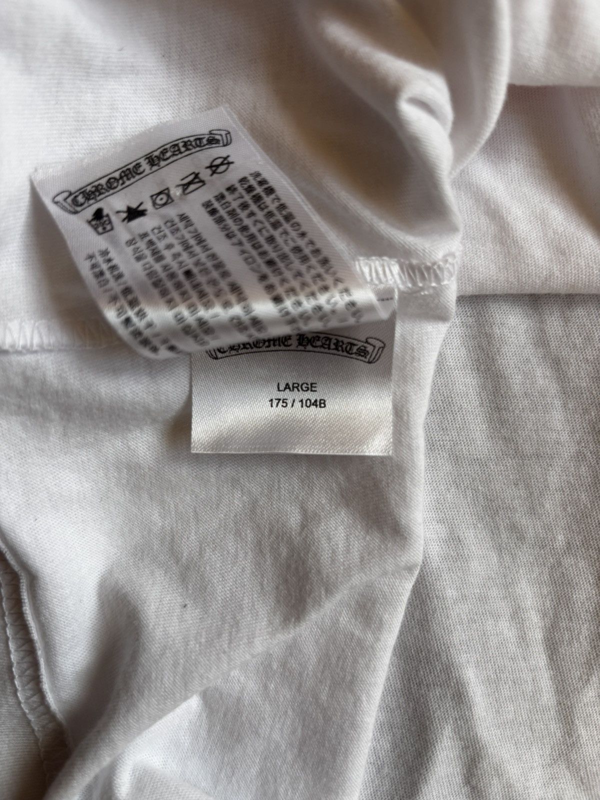 Chrome Hearts Chrome Hearts Foti Tee White Size US L / EU 52-54 / 3 - 8 Thumbnail