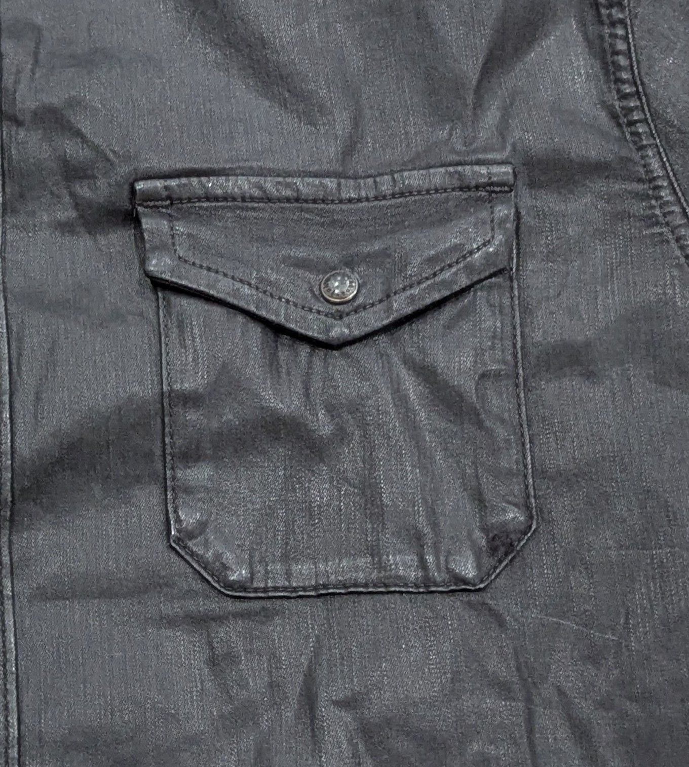 John Varvatos John Varvatos "Bernard" Leather Shirt Jacket Black 50 US 40 Size US M / EU 48-50 / 2 - 3 Thumbnail