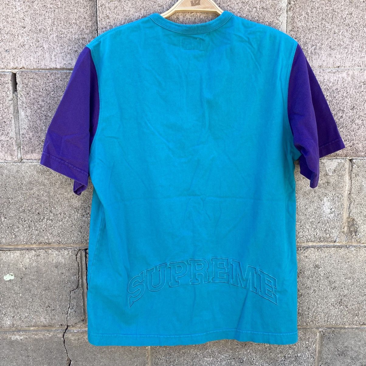 Supreme Supreme 2 Tone S/S Henley Shirt Blue Embroidery Medium Size US M / EU 48-50 / 2 - 2 Thumbnail