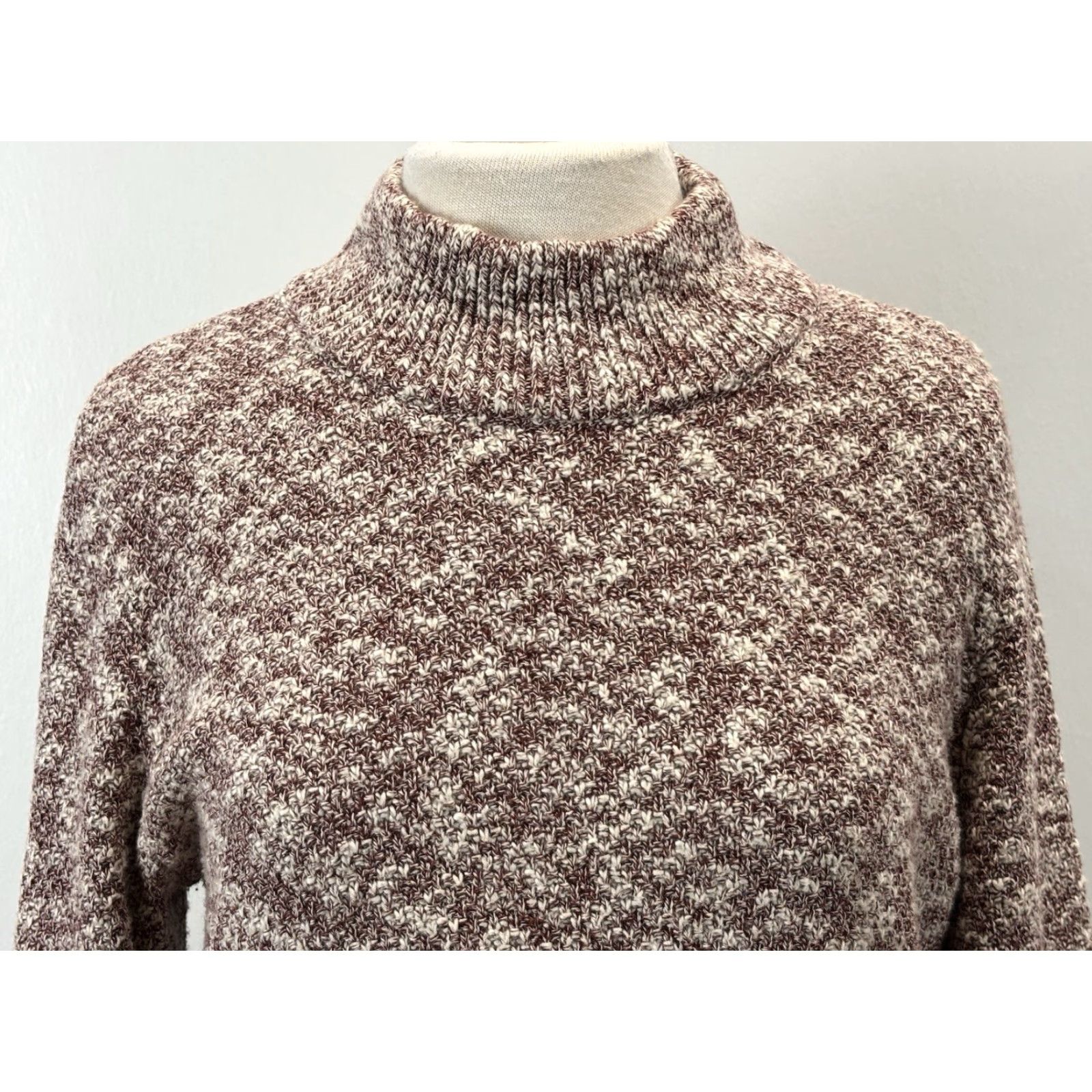 Vintage L.L. Bean Signature Linen Blend Sweater Sz Medium Women’s Tunic Mock Neck Size M / US 6-8 / IT 42-44 - 5 Thumbnail