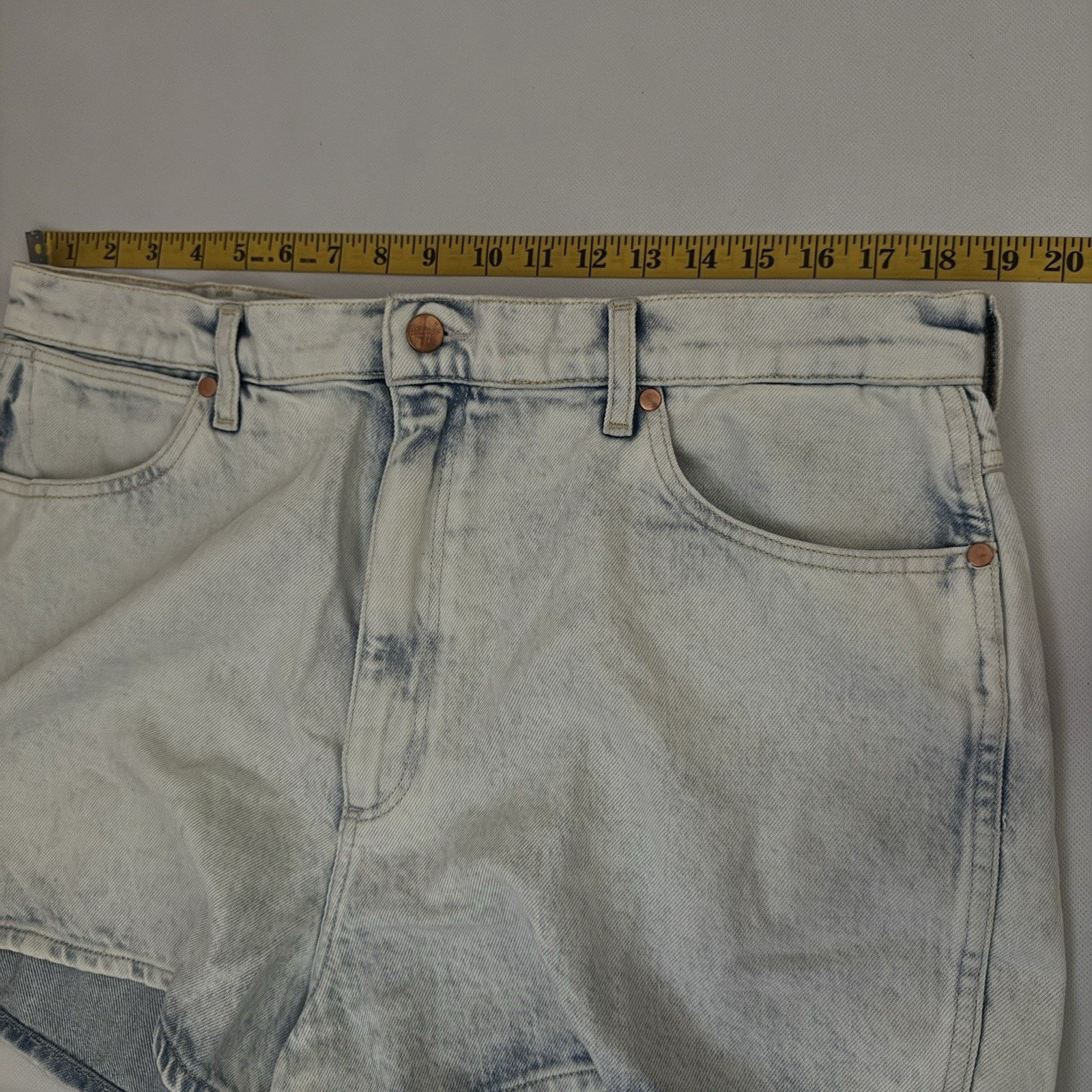 Wrangler Wrangler Festival Stretch Denim High Rise Western Shorts Size 35" - 6 Thumbnail