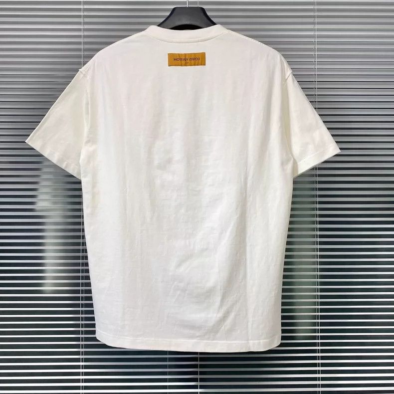 Louis Vuitton LOUIS VUITTON Clouds rainbow letters printed logo short sle Size US L / EU 52-54 / 3 - 2 Thumbnail