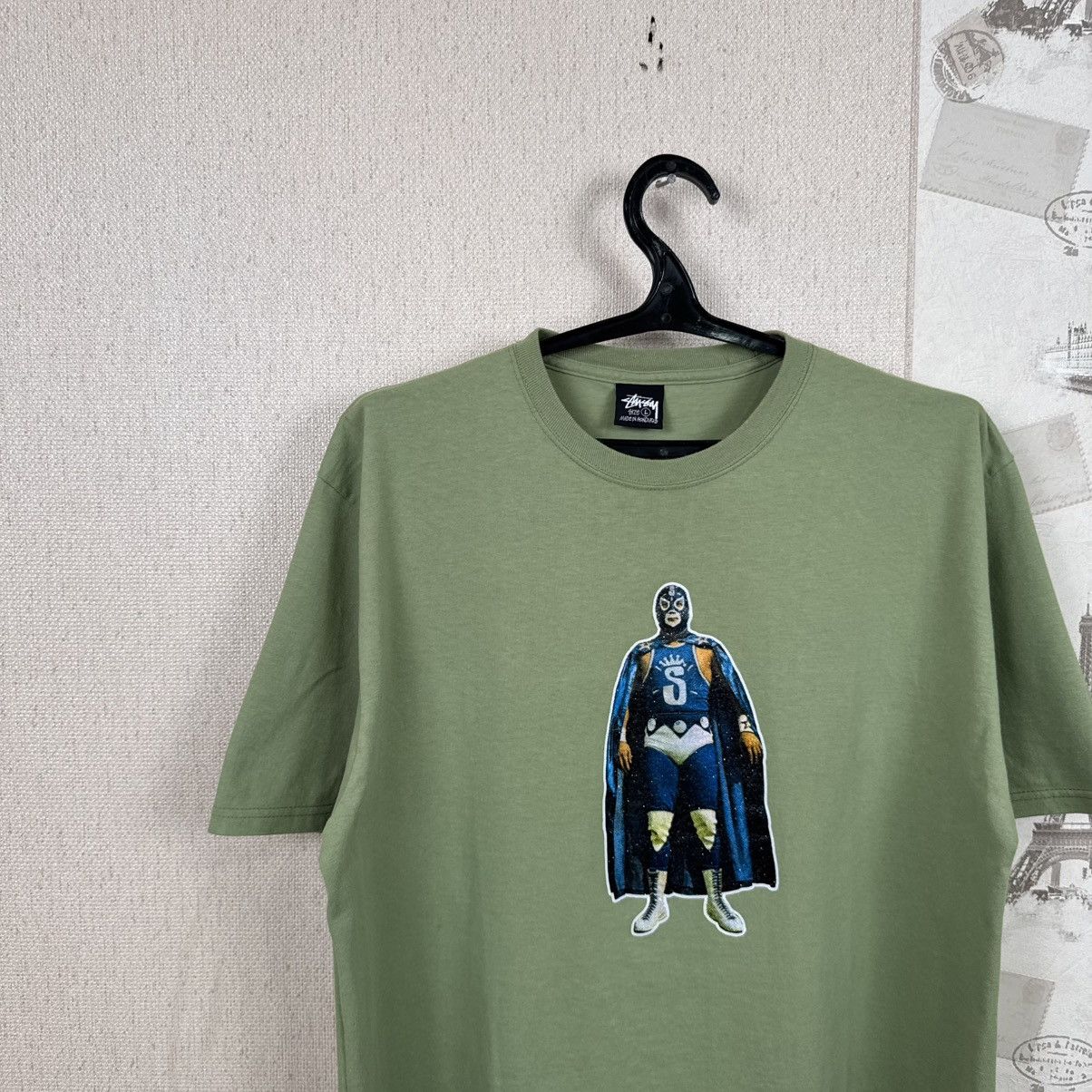 Stussy Stussy T shirt Luchador Wrestler Green Streetwear L Skate Size US L / EU 52-54 / 3 - 12 Thumbnail