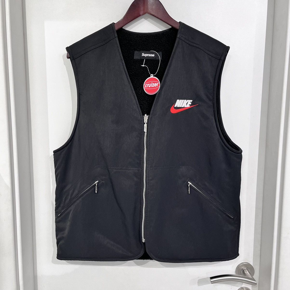 Supreme Supreme Nike Reversible Nylon Sherpa Vest | Grailed