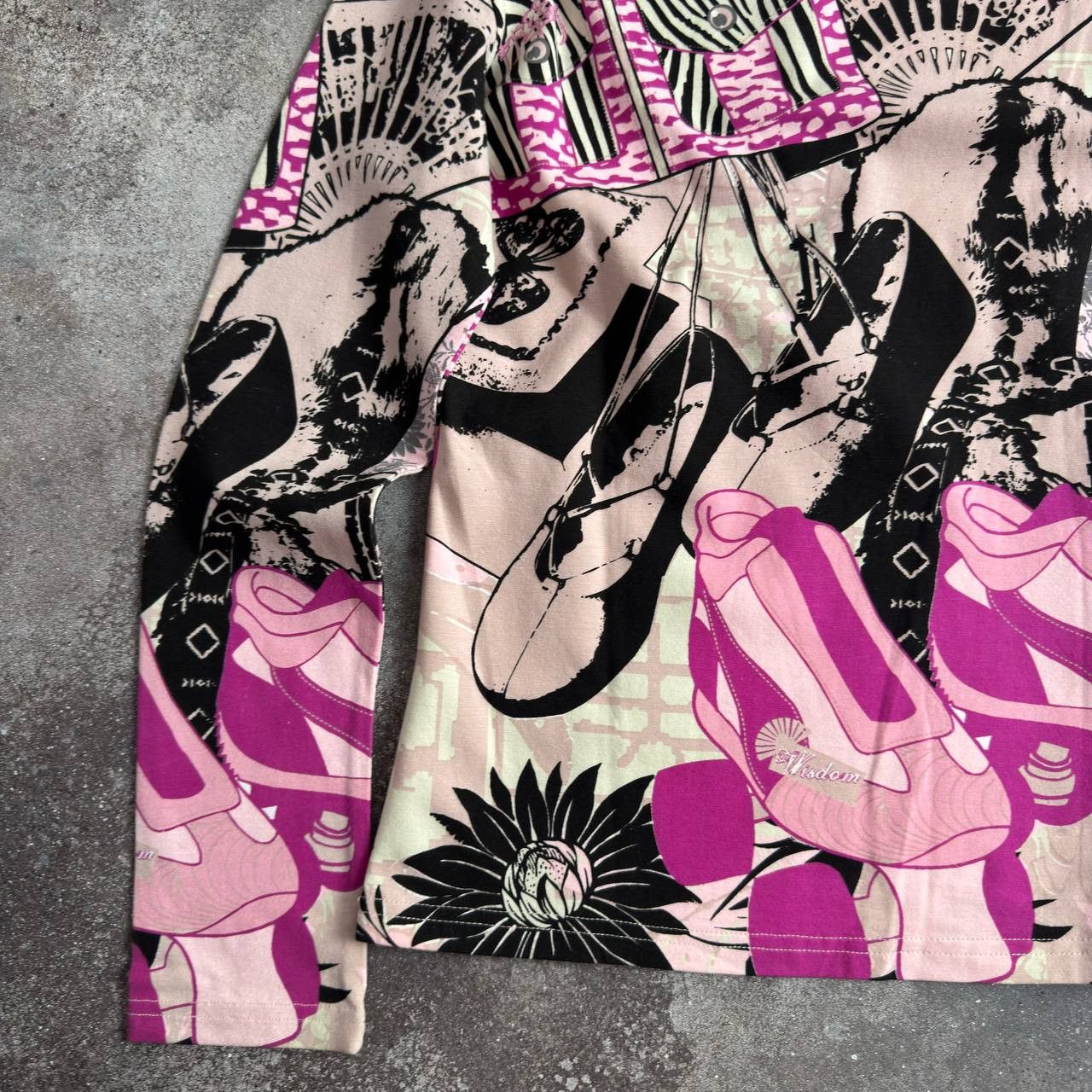Custo Barcelona Custo Barcelona Y2K Vintage Lady Printed Long Sleeve Top Size M / US 6-8 / IT 42-44 - 11 Thumbnail