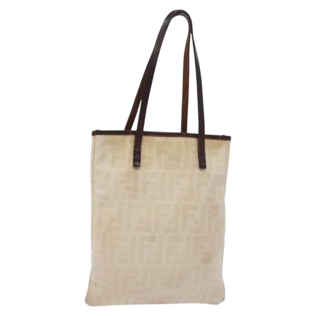 Fendi FENDI Zucca Canvas Hand Bag Beige Brown Size ONE SIZE - 1 Thumbnail