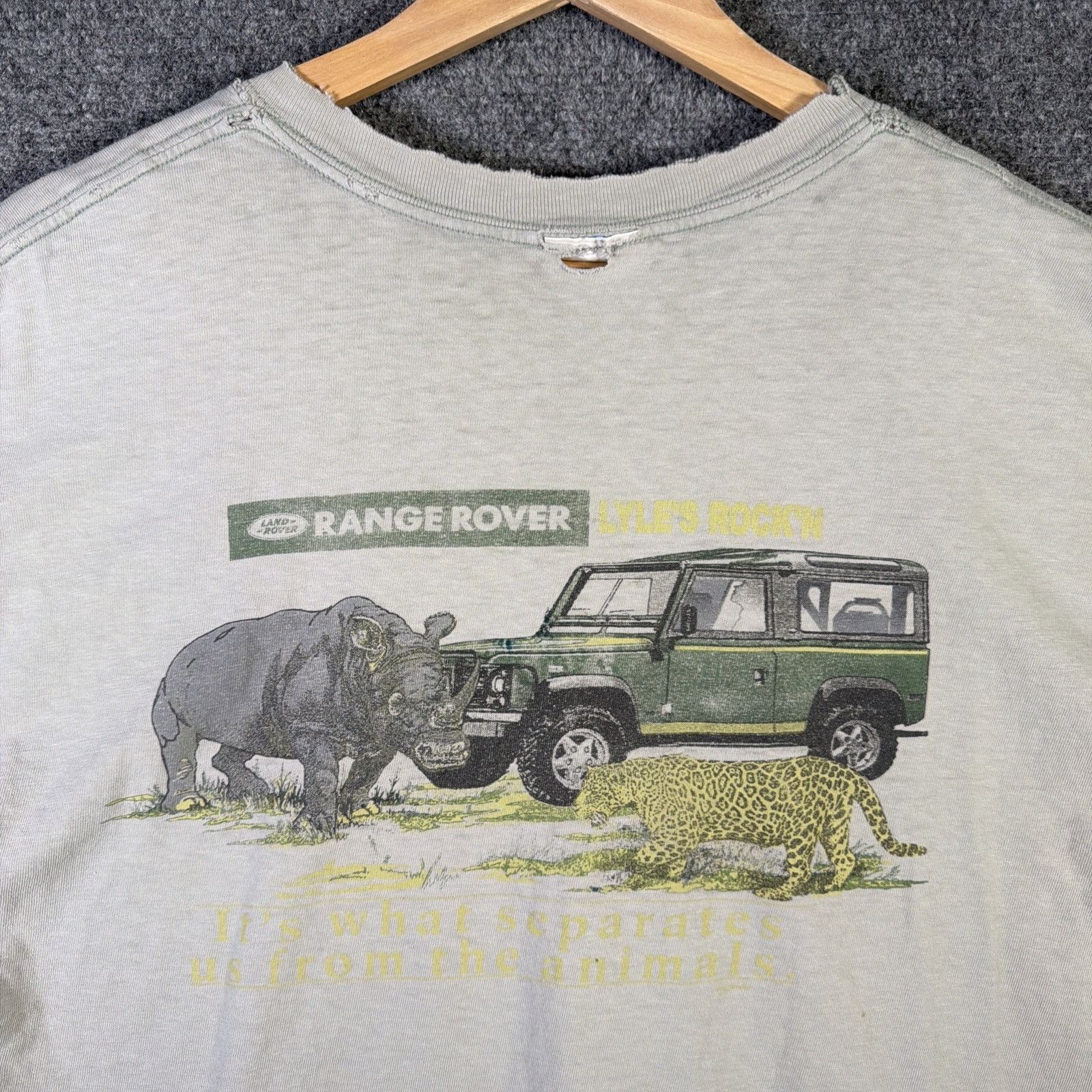 Vintage Vintage Land Rover Shirt Mens Large Green 90s Safari Range Size US L / EU 52-54 / 3 - 1 Thumbnail