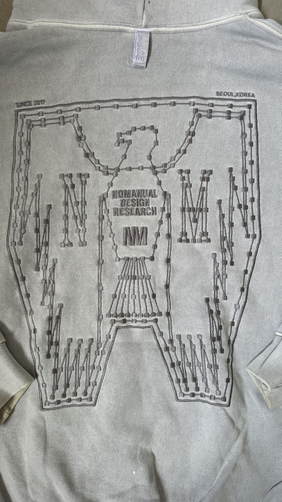 Japanese Brand NOMANUAL. EMBROIDERY HOODIE Size US XXL / EU 58 / 5 - 10 Thumbnail
