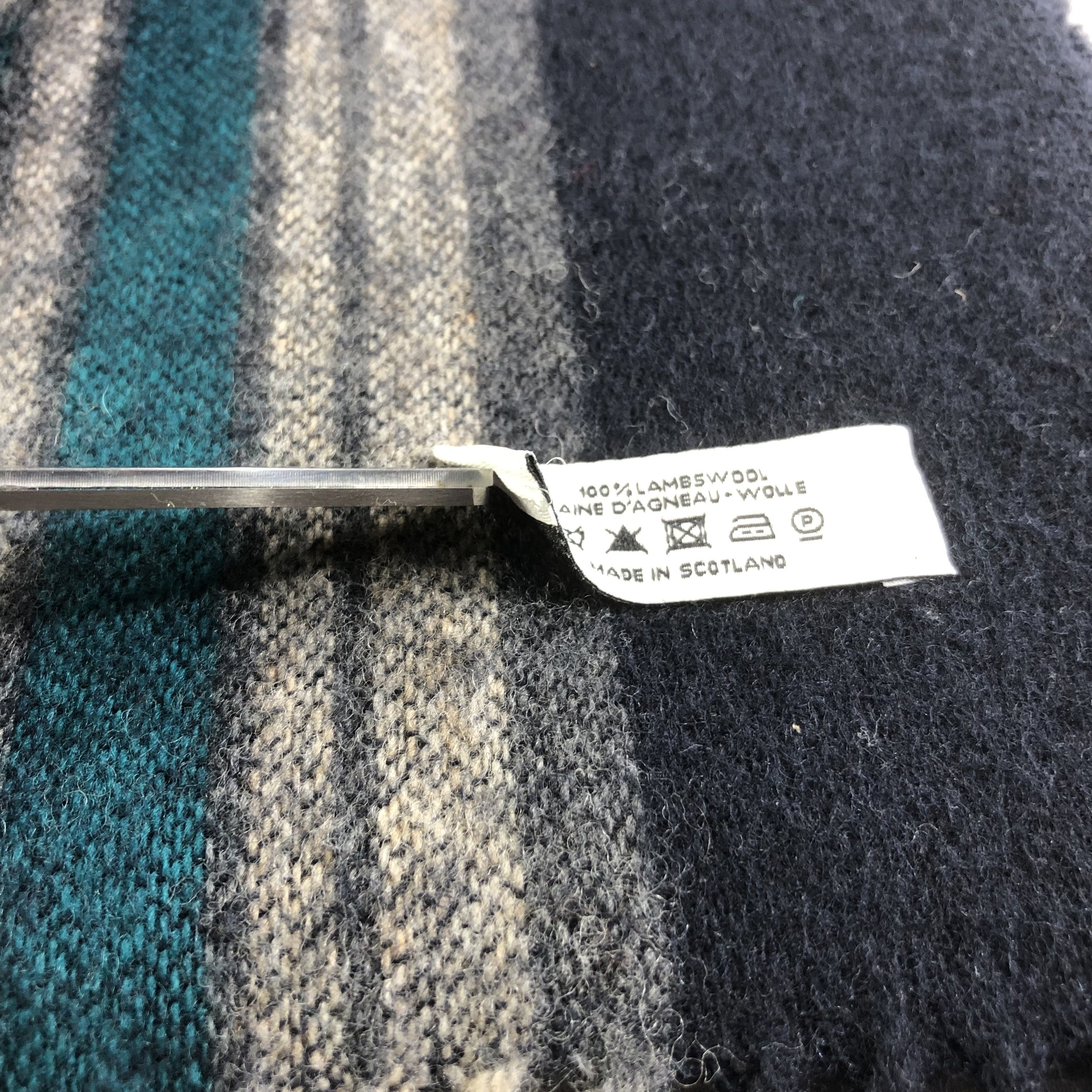 Paul Smith Paul Smith Stripes Wool Scarf Muffler V1664 Size ONE SIZE - 6 Thumbnail
