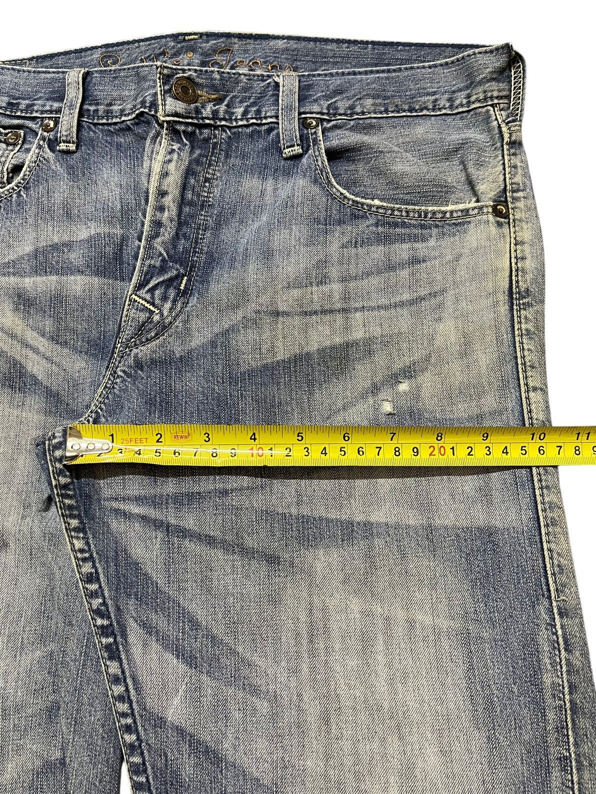 Levi's Vintage 90s Levis 202 Buckle Blue Faded Wash Style Jeans Size US 33 - 15 Thumbnail
