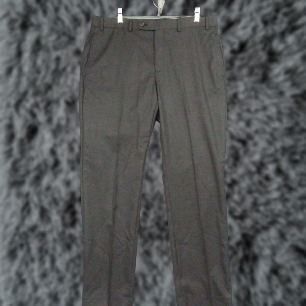 Ralph Lauren Lauren Ralph Lauren Dress Pants Men 36x30 Gray Plaid Stretch EUC Dress Pants Size US 36 / EU 52 - 1 Thumbnail