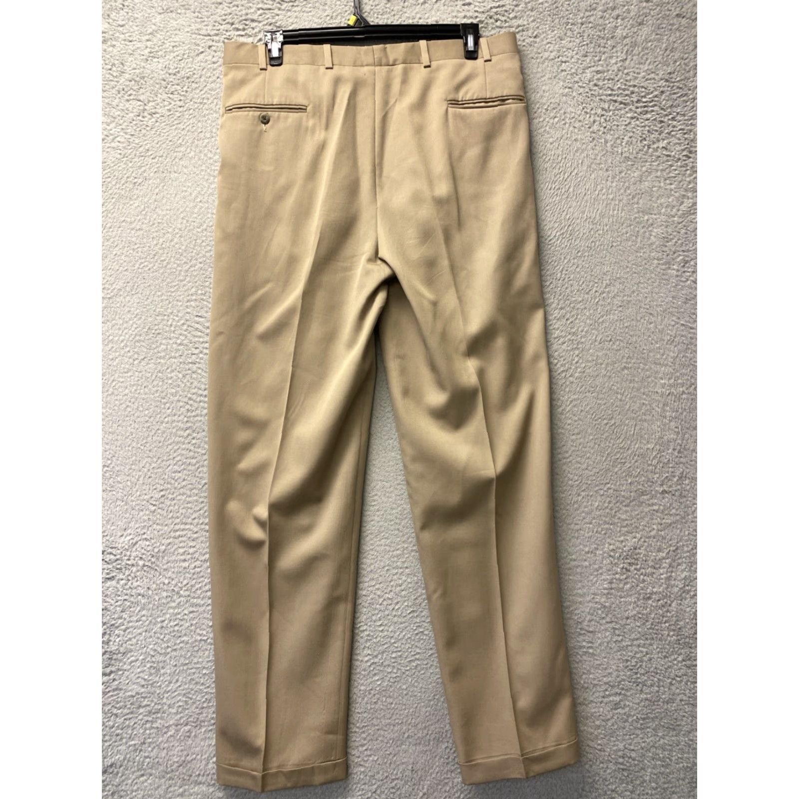 Nordstrom Nordstrom Dress Pants Khaki 38x35 Wool Pleated Slacks Men Pant Straight 100% Wool Regular Big & Tall Dress Pants Womens? Size US 38 / EU 54 - 6 Thumbnail