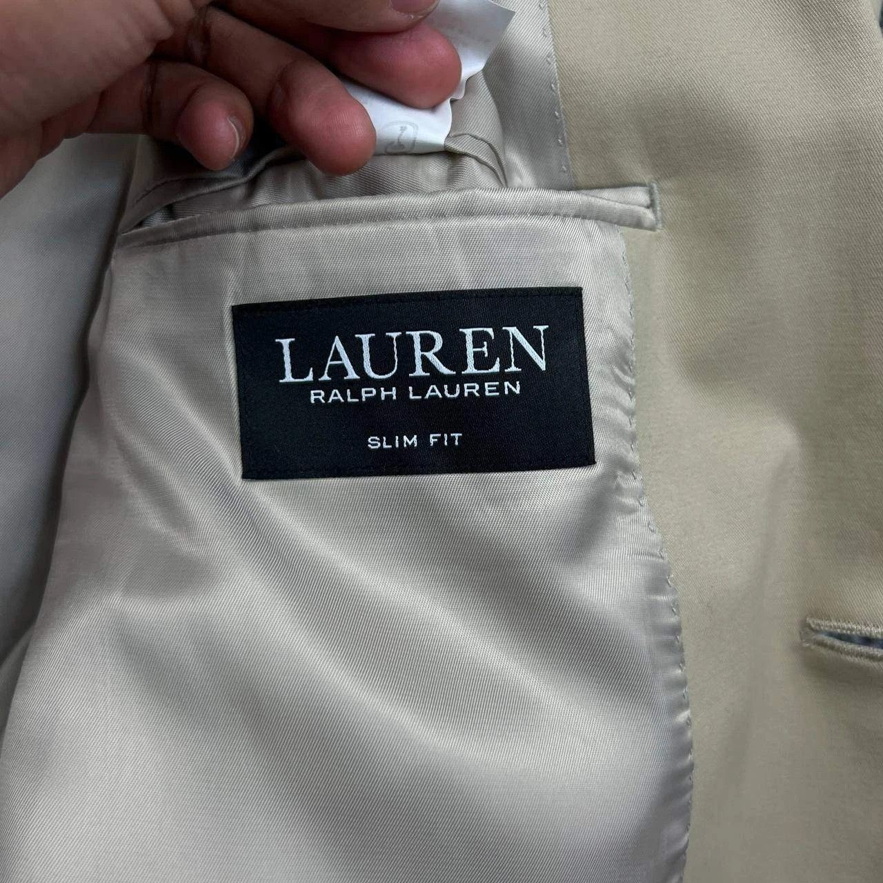 Lauren Ralph Lauren Lauren Ralph Lauren Blazer Men 46L Slim Fit 2 Button Cotton Size 46L - 10 Thumbnail