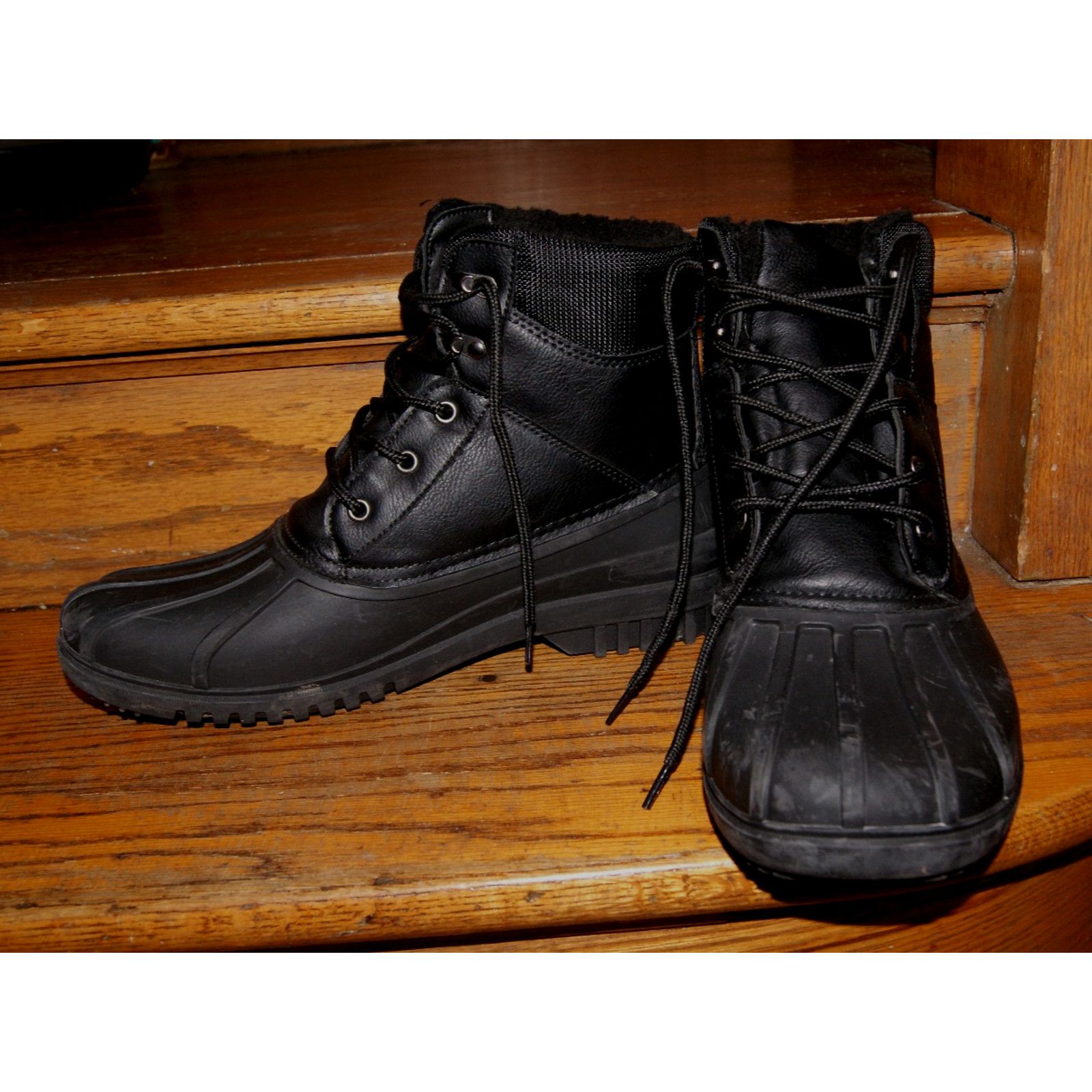 Nautica Nautica Black Lace Up Boots Men's Size 11 DUCK Boot Snow Size US 11 / EU 44 - 6 Thumbnail