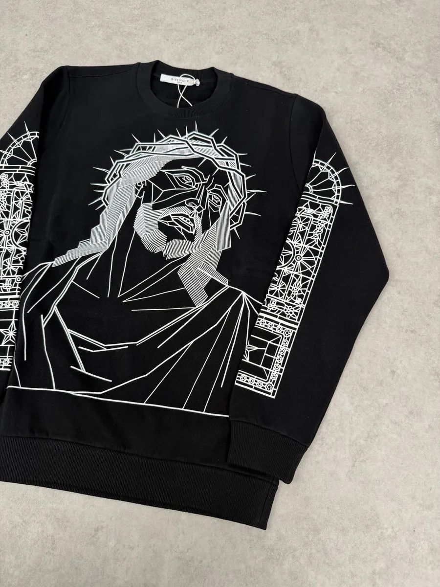 Givenchy AW2016 Givenchy Black Barbed Wire Jesus Print Sweatshirt Size US S / EU 44-46 / 1 - 10 Thumbnail