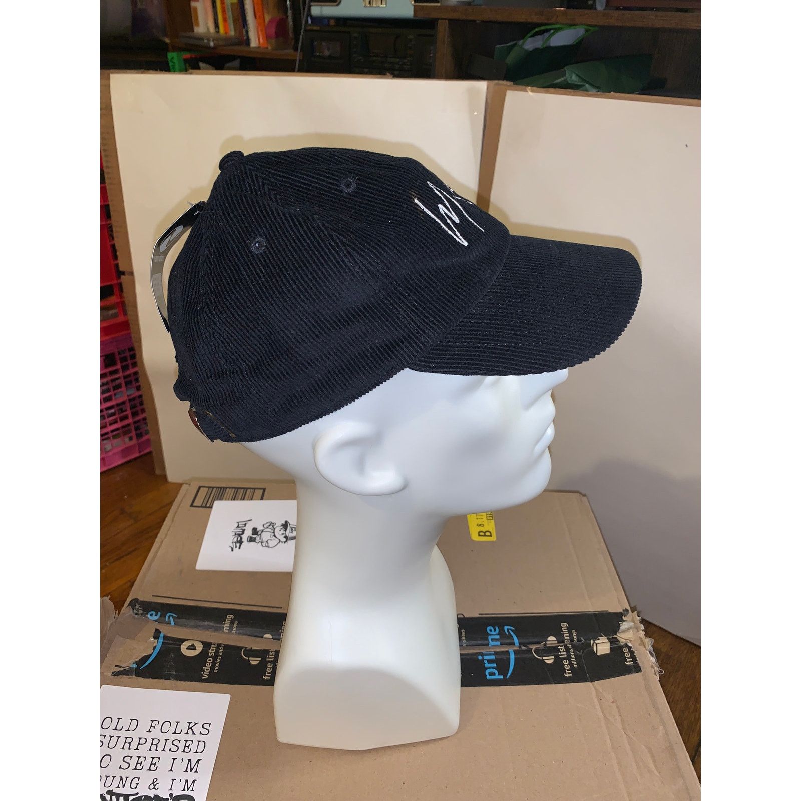Other Manifest Corduroy Hat Black Adjustable NWT Deadstock Size ONE SIZE - 2 Thumbnail