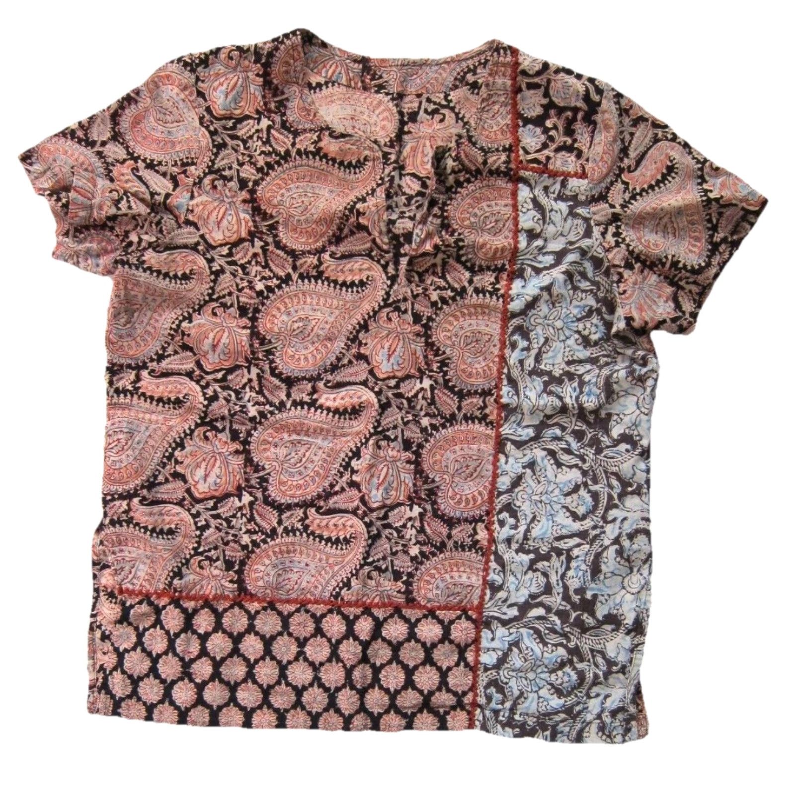 Vintage Vintage Handmade Blouse Tunic Peasant Top M-L Silk? Size M / US 6-8 / IT 42-44 - 6 Thumbnail